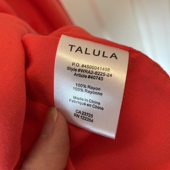 SzXS Talula Ulla Coral Ruffled Mini Dress with Side Pockets VGUC - Picture 8 of 8